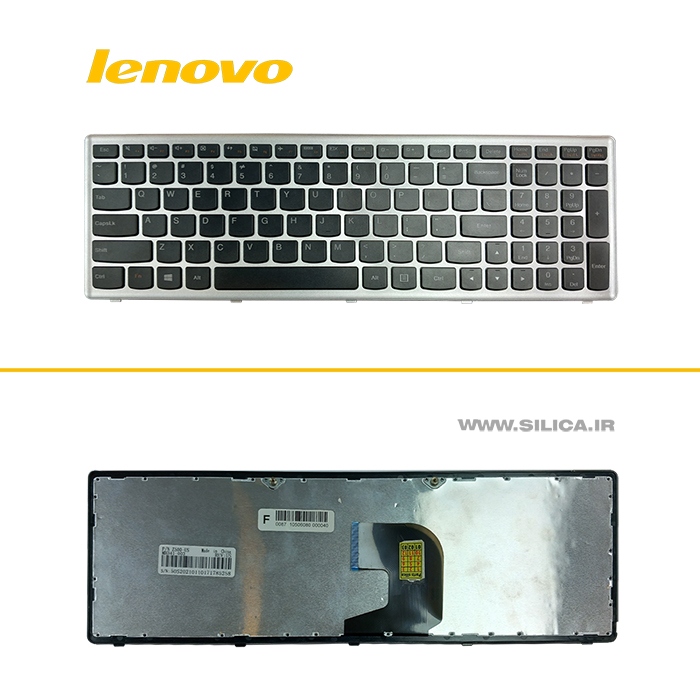 کیبورد لپ تاپ LENOVO Z500 به رنگ مشکی با اینتر کوچک + قیمت و خرید کیبرد لپ تاپ با قیمت مناسب و کیفیت بالا + ضمانت کالا