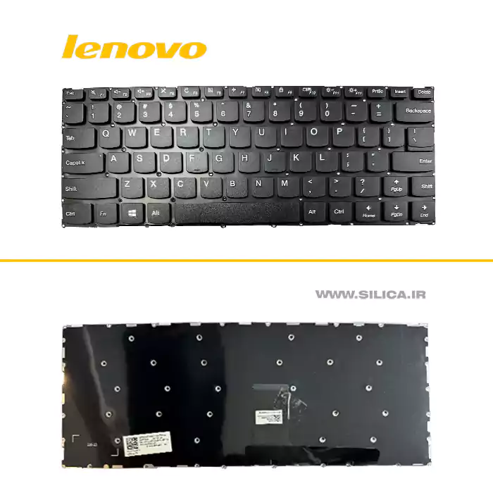 کیبورد لپ تاپ لنوو LENOVO 320-13 بدون فریم و رنگ مشکی با اینتر کوچک + قیمت و خرید کیبرد لپ تاپ با قیمت مناسب و کیفیت بالا + ضمانت 7روزه کالا