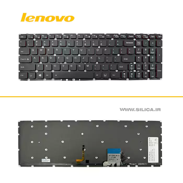 کیبورد لپ تاپ لنوو LENOVO Y50-70 بدون فریم و رنگ مشکی با اینتر کوچک + قیمت و خرید کیبرد لپ تاپ با قیمت مناسب و کیفیت بالا + ضمانت 7روزه کالا